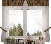 Комплект штор Legrand Софт-Вуаль 1.35x1.6 м 58091388 (2шт, латте)