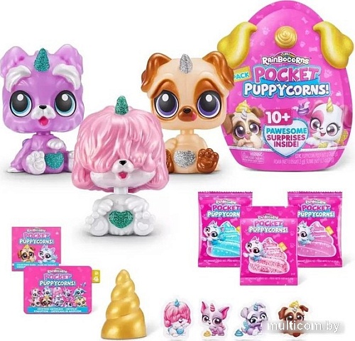Кукла-сюрприз Zuru Rainbocorns Сюрприз Pocket Puppycorn 9284