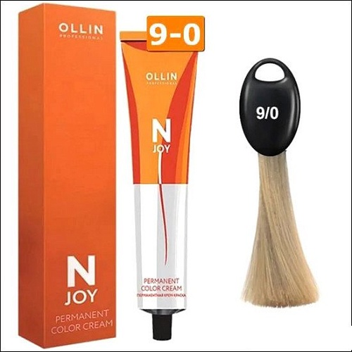 Крем-краска Ollin Professional N-Joy Color Cream 9/0 блондин 100 мл