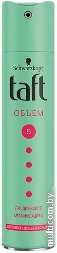 Taft Лак для волос Объем для тонких и ослабленных мегафиксация 250 мл