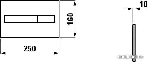 Панель смыва Laufen Installation system 8956610040001