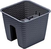 Кашпо Prosperplast Ratolla Square DRLB280-S433 (антрацит)
