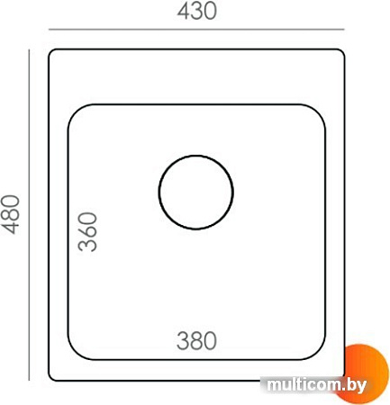 Кухонная мойка Quartz Bond 430 (дым)