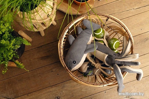 Игрушка для собак Beeztees Кальмар серый 619153