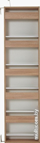 Тумба для обуви Трия Тип 16 с зеркалом (дуб сонома/белая шагрень)