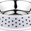 Миска Duvo Plus Деко 13822/DV (белый в черный горох)