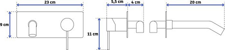 Смеситель Pea Viva CM547816 (черный)