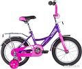Детский велосипед Novatrack Vector 12 123VECTOR.LC20 (фиолетовый/розовый, 2020)