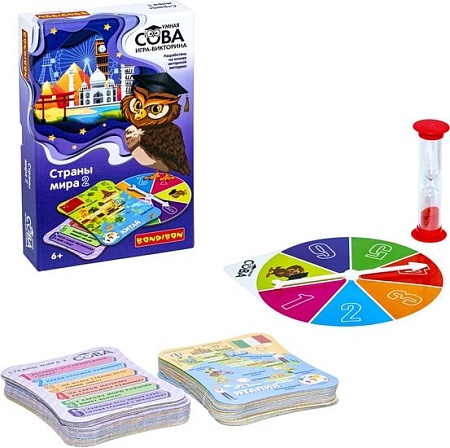 Развивающая игра Bondibon Умная сова Страны мира 2 ВВ4843