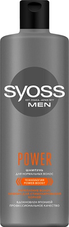 Шампунь Syoss Men Power-Boost для нормальных волос 450 мл