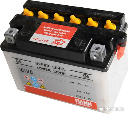 Мотоциклетный аккумулятор FIAMM FB4L-B (4 А/ч)