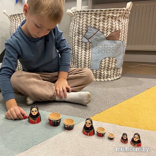 Развивающая игра Брестская Матрешка Женщина в датском народном костюме (набор 5 шт)