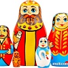Развивающая игра Брестская Матрешка Сказка о царе Салтане (набор 5 шт)