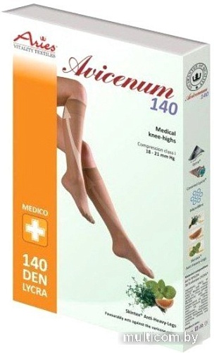 Гольфы компрессионные Aries Avicenum 140 тонкие с закрытым носком 8001 (S, normal)