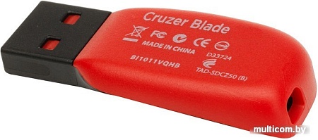 USB Flash SanDisk Cruzer Blade Black 64GB (SDCZ50-064G-B35)