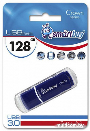 USB Flash Smart Buy 128GB Crown Blue (SB128GBCRW-Bl)