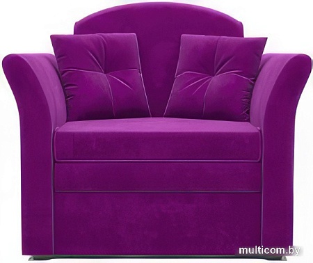 Кресло-кровать Мебель-АРС Малютка №2 (микровельвет, фиолетовый)