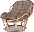 Кресло Мир Ротанга Papasan mini 23/03 (белый/коричневый)