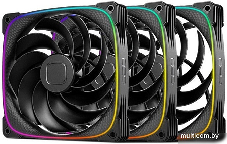 Комплект вентиляторов для корпуса Geometric Future Squama 2503R-14 Triple Pack (черный)