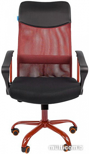 Кресло CHAIRMAN 610 CMet (черный/синий)