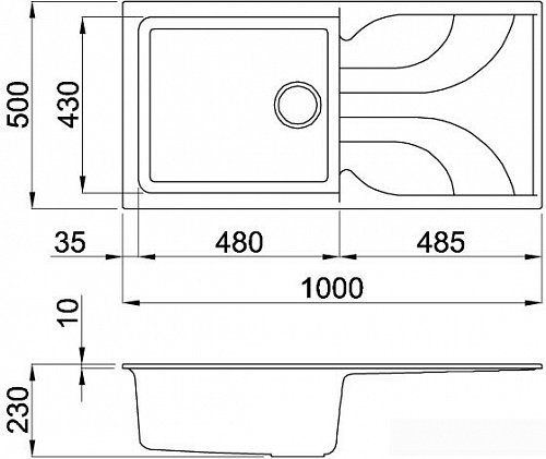 Кухонная мойка Elleci Ego 480