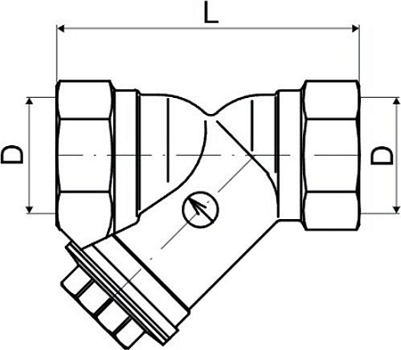 Фитинг Afriso Осадочный муфтовый ДУ 40 К-508