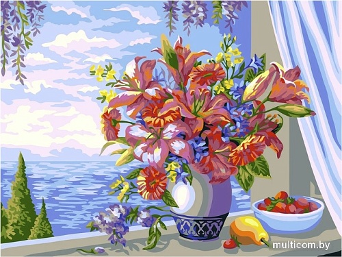 Картина по номерам ArtCity Букет с гладиолусами Дандорф О. KT504