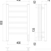 Полотенцесушитель TERMINUS Аврора П6 400x650 нп электро