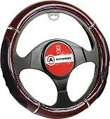 Оплетка на руль Autoprofi GL-1025 RD.WOOD (M) (красный)