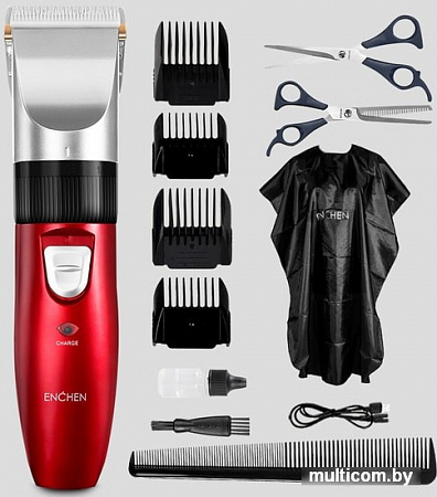 Машинка для стрижки Enchen Sharp White Red EC-712