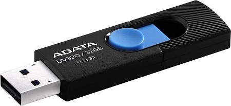 USB Flash A-Data UV320 32GB (черный/голубой)