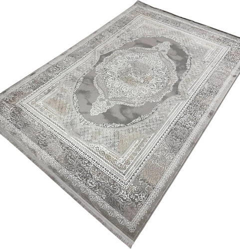 Radjab Carpet Афина Прямоугольник 1032A 12968RK (0.8x1.5, Grey/Beige)
