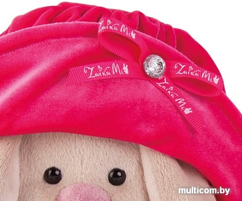 Мягкая игрушка Зайка Ми В бархатной шляпе с букетиком SidM-142