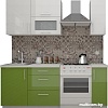 Кухня ВерсоМебель ВерсоЛайн 4-1.4 (белый/нежно-зеленый)
