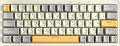 Клавиатура Cyberlynx ZA63 Pro Beige Gray Yellow (TNT Yellow)