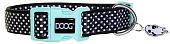 Ошейник Doog Pongo COLN3-S (черный/бирюзовый)