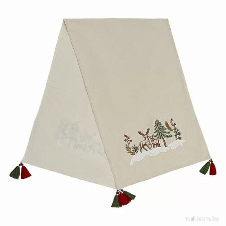 Дорожка на стол Tkano Celebrations New Year Essential TK24-TR0006 (бежевый/коричневый)