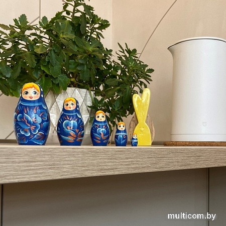 Развивающая игра Брестская Матрешка Синяя с цветами (набор 5 шт)