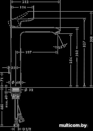 Смеситель Hansgrohe Metris 31082000