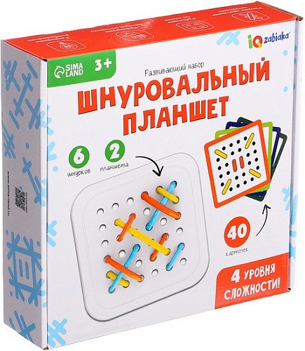 Развивающая игра Zabiaka Шнуровальный планшет 994912