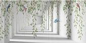 Виниловые обои Citydecor Flower Tunnel 3D 1 300x150