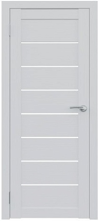 Межкомнатная дверь Юни Амати 1 60x200 (бьянко, стекло матовое)