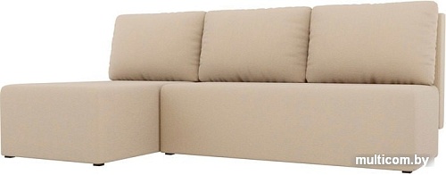 Угловой диван Mio Tesoro Берген левый (рогожка, бежевый)