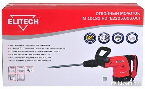 Отбойный молоток ELITECH М 1518Э HD E2205.006.00