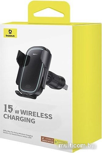 Держатель для смартфона Baseus Milky Way Pro Series Wireless Charging Electric Car Mount Phone Holder 15W C40357000111-00