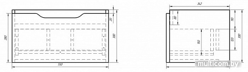 Dreja Тумба под умывальник Tiny 60 [99.0902]