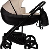 Универсальная коляска Indigo Tour Eco (2 в 1, te 01/черная кожа+бежевая кожа)