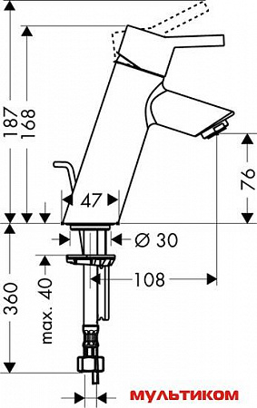 Смеситель Hansgrohe Talis S2 32040000