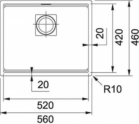 Кухонная мойка Franke Kubus 2 KNG 110-52 125.0512.502 (графит)