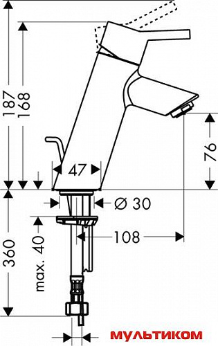 Смеситель Hansgrohe Talis S2 32040000